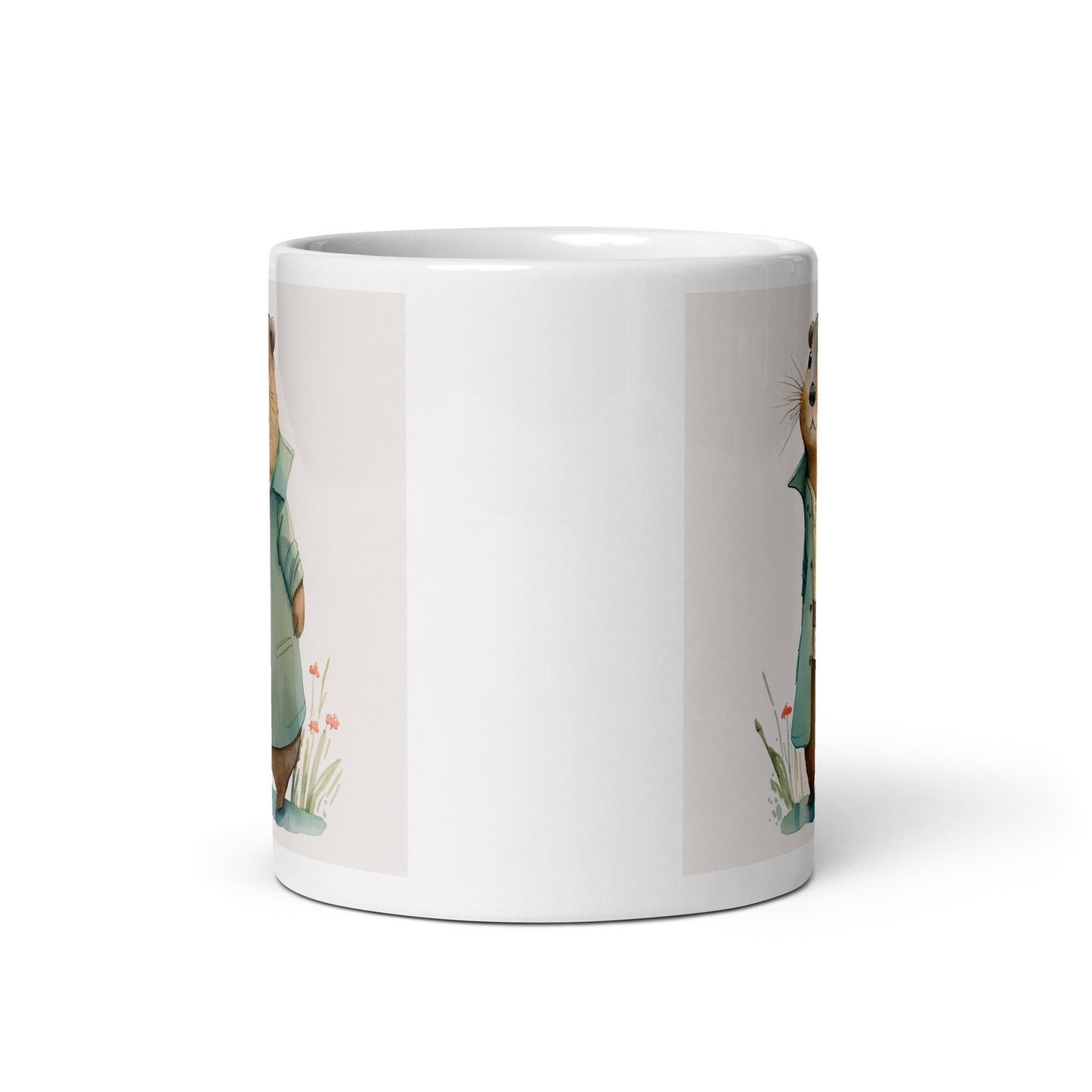 Biber Aquarell Kawaii Tasse