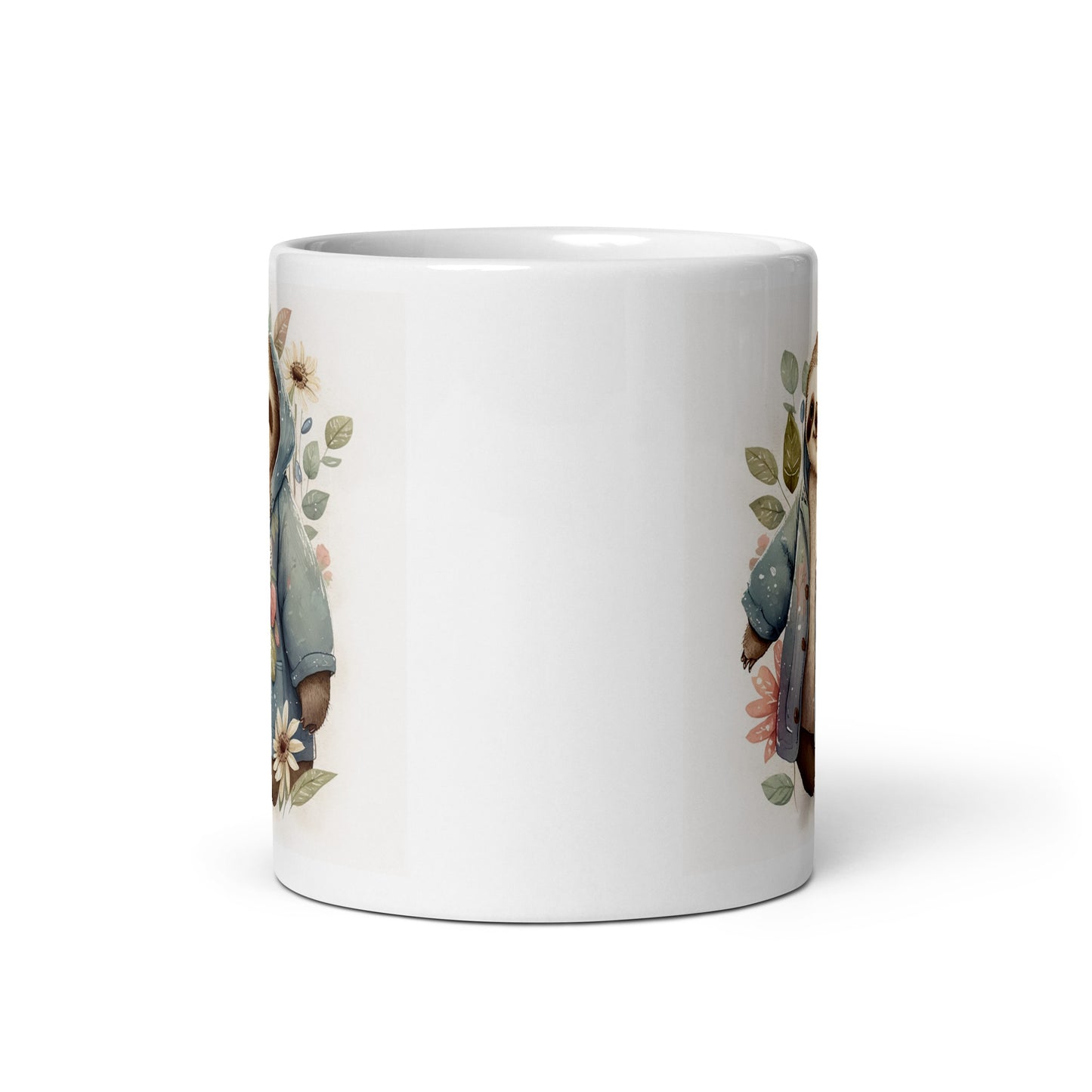 Faultier Aquarell Kawaii Tasse