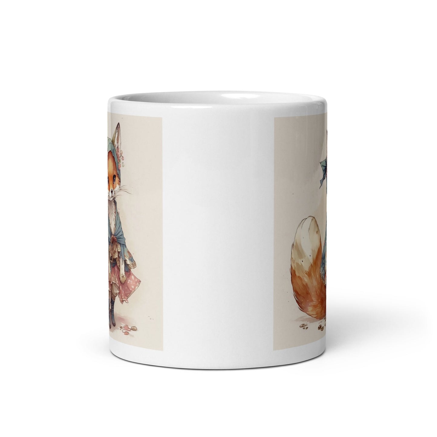 Fuchs Aquarell Kawaii Tasse