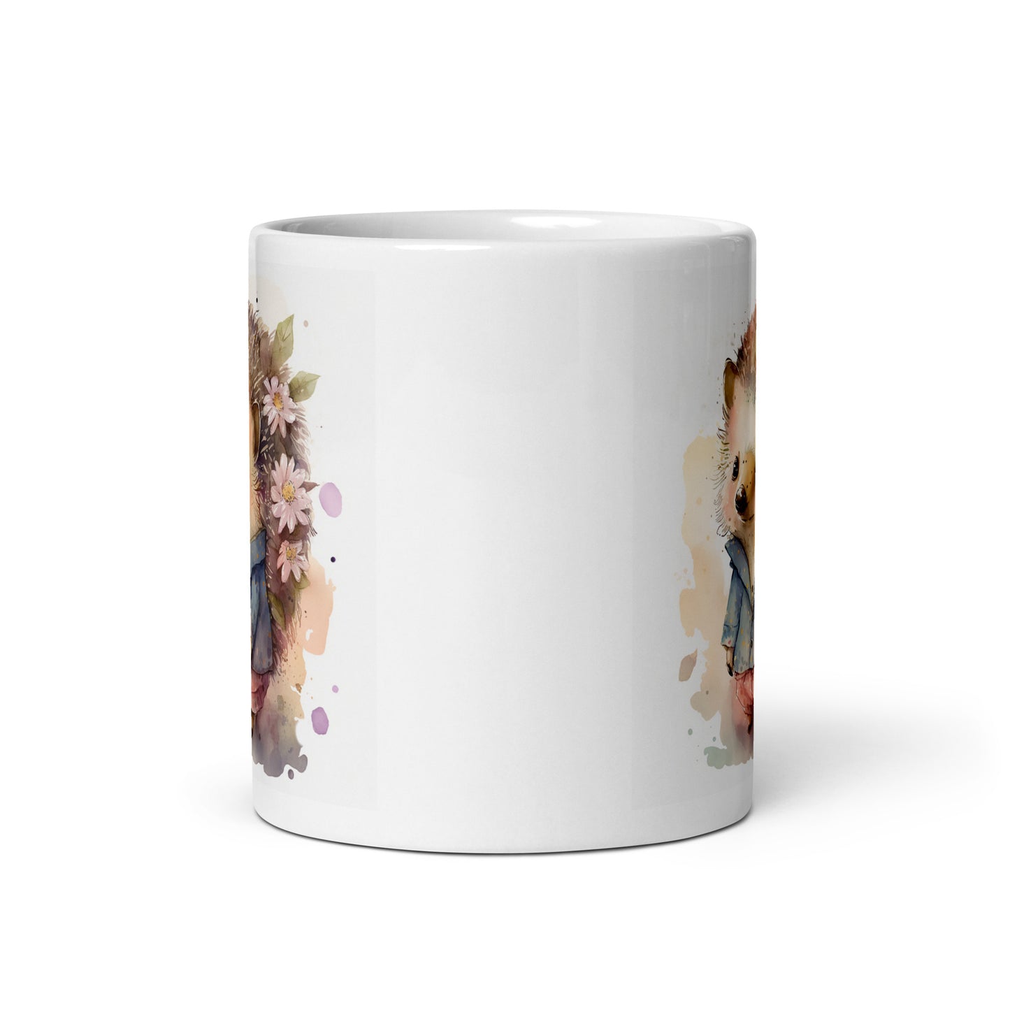 Igelfrau Aquarell Kawaii Tasse