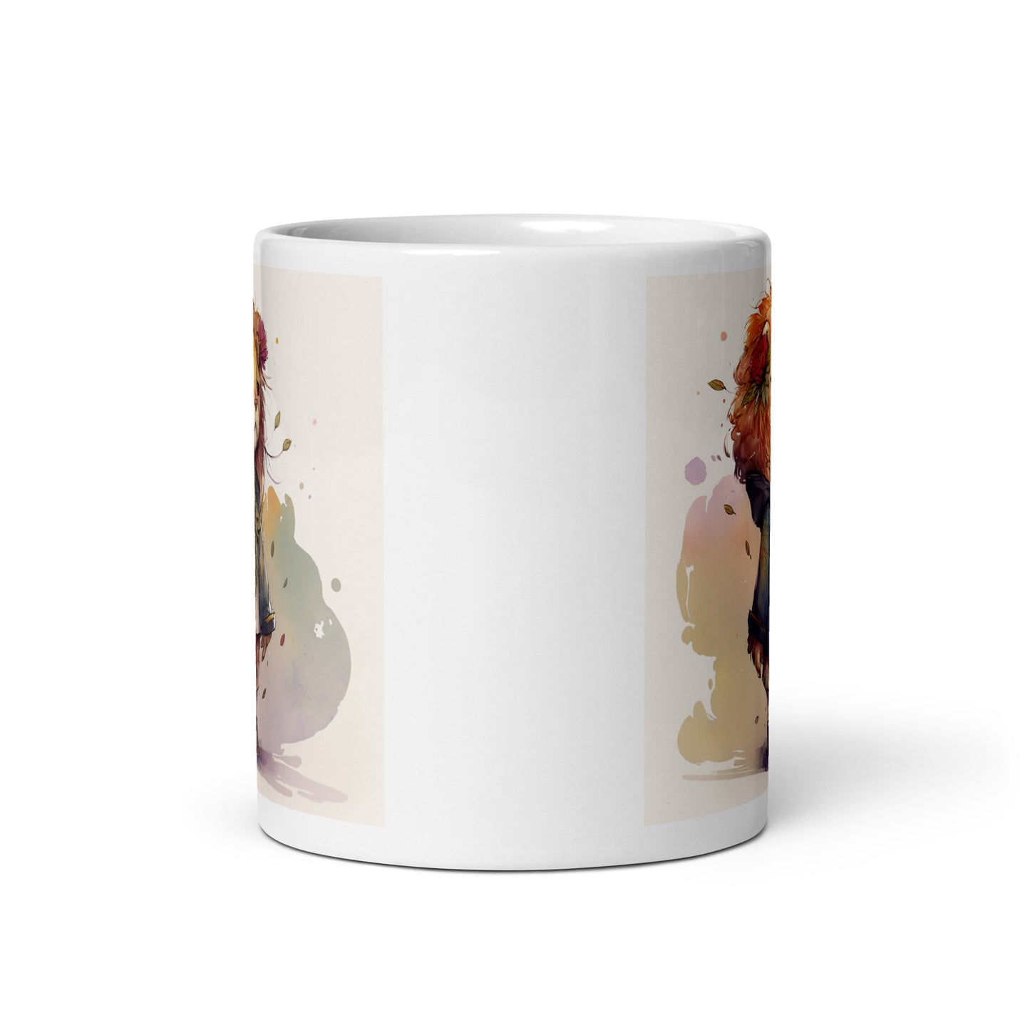 Löwe Aquarell Kawaii Tasse