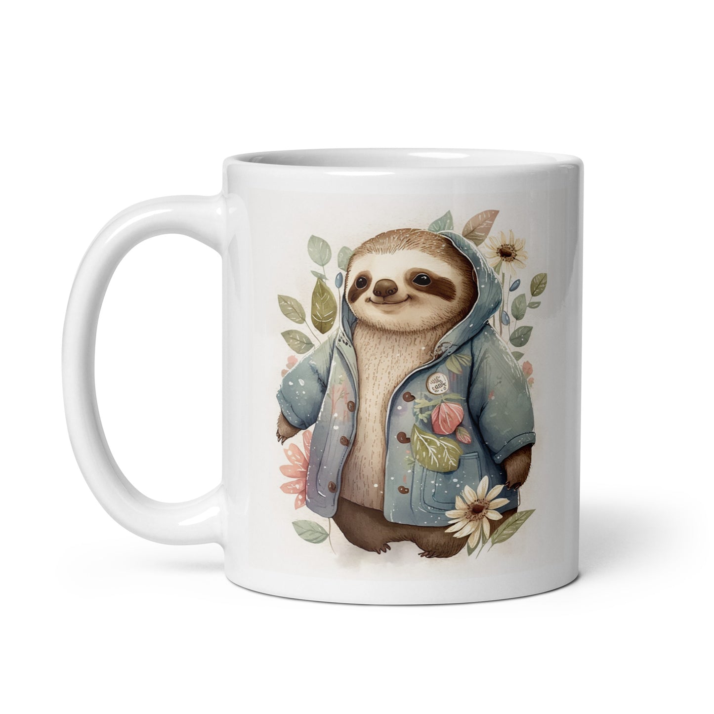 Faultier Aquarell Kawaii Tasse