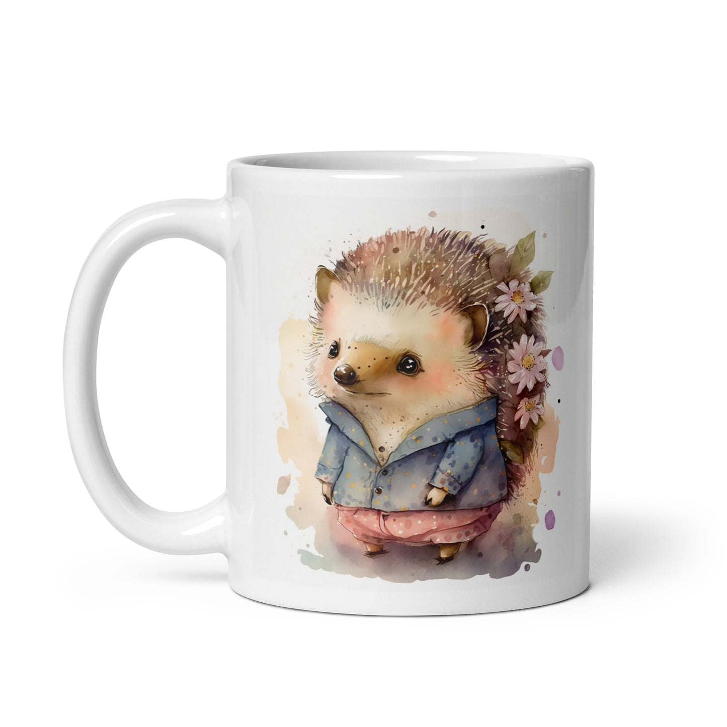 Igelfrau Aquarell Kawaii Tasse