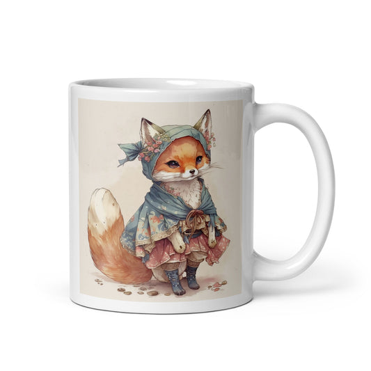 Fuchs Aquarell Kawaii Tasse