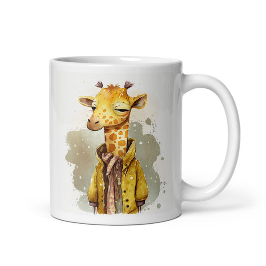 Giraffe Aquarell Kawaii Tasse